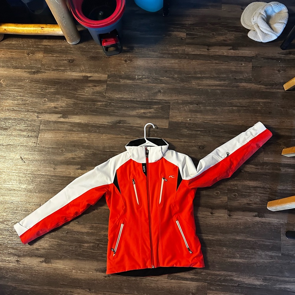 Red and White Ski Jacket